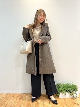 「DRESKIP（ドレスキップ）のアイテム（その他アウター）」を使った、reinaさん（レディース・156cm）の冬コーディネート