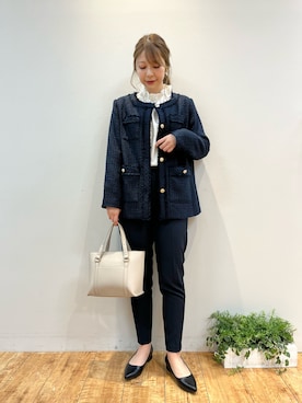 「ドレスキップ」｜「アイテム（ジャケット/アウター）」を使った、reinaさん（レディース・156cm）の冬コーディネート