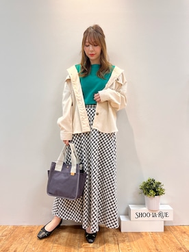 「ドレスキップ」｜「アイテム（ジャケット/アウター）」を使った、reinaさん（レディース・156cm）の春コーディネート
