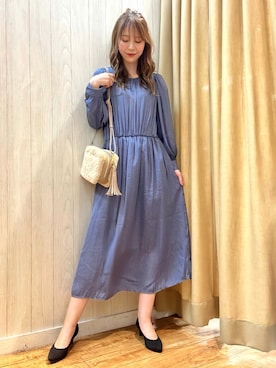 ワンピース ドレスを使った ライトブルー のレディース人気ファッションコーディネート Wear