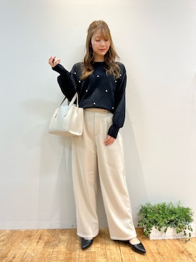「あったかパンツ」｜reinaさん（レディース・156cm）の冬コーディネート