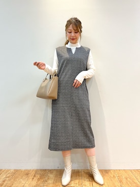 reinaさん（レディース・156cm）の冬コーディネート