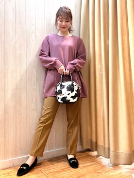 「DRESKIP（ドレスキップ）のアイテム（スウェット）」を使った、reinaさん（レディース・156cm）の冬コーディネート