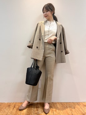 「ドレスキップ」｜「アイテム（ジャケット/アウター）」を使った、reinaさん（レディース・156cm）の秋コーディネート