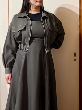 「アイテム（ワンピース/ドレス）」を使った、tsubasa harada    さん（レディース・151cm）の秋コーディネート