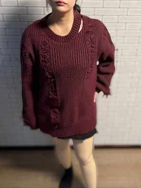 「アイテム（スカート）」を使った、tsubasa harada    さん（レディース・151cm）の冬コーディネート