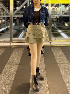 「MAJESTIC LEGON（マジェスティックレゴン）のアイテム」を使った、tsubasa harada    さん（レディース・151cm）の秋コーディネート