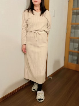 「ニットワンピース」｜tsubasa harada    さん（レディース・151cm）の秋コーディネート