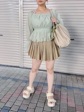 「スポサン」｜tsubasa harada    さん（レディース・151cm）の夏コーディネート