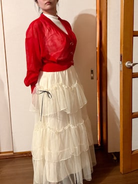 「アイテム（スカート）」を使った、tsubasa harada    さん（レディース・151cm）の夏コーディネート