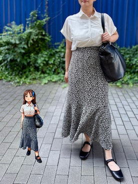 「アイテム（バレエシューズ）」を使った、tsubasa harada    さん（レディース・151cm）の夏コーディネート