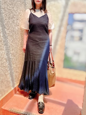 「アイテム（カチューシャ、ゴールド系）」を使った、tsubasa harada    さん（レディース・151cm）の春コーディネート