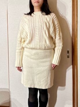 「RCWB（アールシーダブリュービー）のアイテム（ワンピース/ドレス）」を使った、tsubasa harada    さん（レディース・151cm）の冬コーディネート