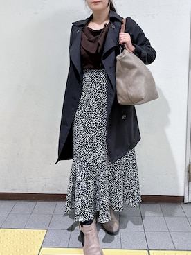 「急に寒い」｜tsubasa harada    さん（レディース・151cm）の春コーディネート
