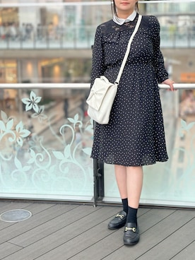 「Honeys（ハニーズ）のアイテム（ワンピース）」を使った、tsubasa harada    さん（レディース・151cm）の夏コーディネート