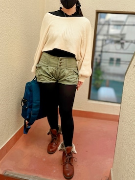 「ATSUGI（アツギ）のアイテム」を使った、tsubasa harada    さん（レディース・151cm）の秋コーディネート