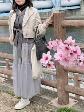 「ヒラキ（ヒラキ）のアイテム」を使った、tsubasa harada    さん（レディース・151cm）の春コーディネート