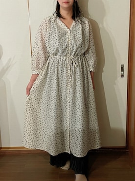 「GU（ジーユー）のアイテム（シャツワンピース）」を使った、tsubasa harada    さん（レディース・151cm）の夏コーディネート