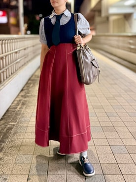 「アイテム（バックパック/リュック）」を使った、tsubasa harada    さん（レディース・151cm）の秋コーディネート