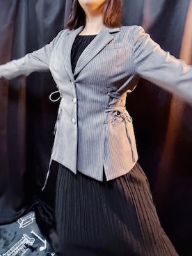 「UNIQLO（ユニクロ）のプリーツワンピース（ノースリーブ）（ワンピース、ブラック系）」を使った、tsubasa harada    さん（レディース・151cm）の夏コーディネート