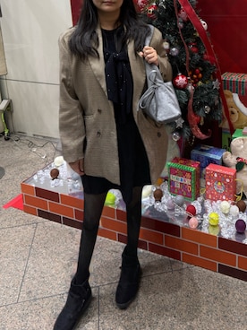 「アイテム（レッグウェア）」を使った、tsubasa harada    さん（レディース・151cm）の冬コーディネート