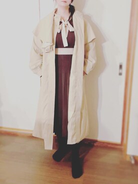 「MAJESTIC LEGON（マジェスティックレゴン）のアイテム（その他アウター）」を使った、tsubasa harada    さん（レディース・151cm）の秋コーディネート
