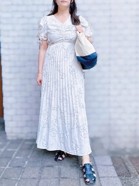 「シンフルコーデ」｜「アイテム（ワンピース/ドレス）」を使った、tsubasa harada    さん（レディース・151cm）の夏コーディネート