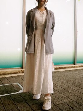 「MAJESTIC LEGON（マジェスティックレゴン）のアイテム（その他アウター）」を使った、tsubasa harada    さん（レディース・151cm）の秋コーディネート