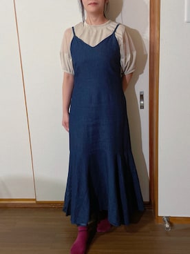 「MAJESTIC LEGON（マジェスティックレゴン）のアイテム（ワンピース）」を使った、tsubasa harada    さん（レディース・151cm）の夏コーディネート