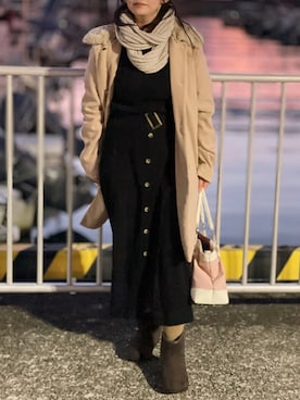 「ショッピング」｜「アイテム（ジャケット/アウター）」を使った、tsubasa harada    さん（レディース・151cm）の冬コーディネート