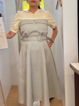 「ドッキングワンピ」｜tsubasa harada    さん（レディース・151cm）の夏コーディネート