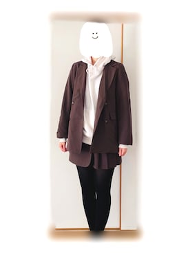 「GRL」｜「アイテム（パーカー）」を使った、ユキさん（レディース・167cm）の冬コーディネート