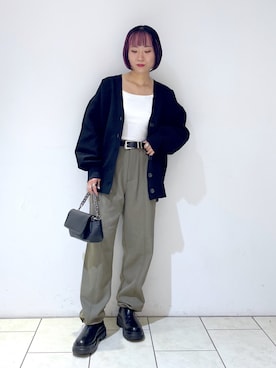 「PBLIM（ページボーイリム）のアイテム（ブーツ）」を使った、juraさん（レディース・158cm）の秋コーディネート