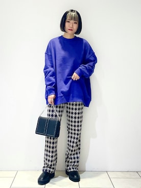 「PAGEBOY（ページボーイ）のチェーンスタッズショルダー（ショルダーバッグ）」を使った、juraさん（レディース・158cm）の秋コーディネート