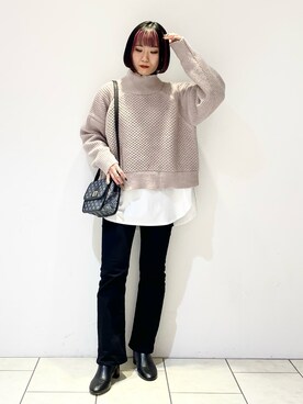 juraさん（レディース・158cm）の冬コーディネート