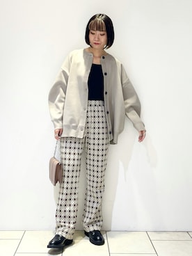 「PAGEBOY（ページボーイ）のチェーンスタッズショルダー（ショルダーバッグ）」を使った、juraさん（レディース・158cm）の秋コーディネート