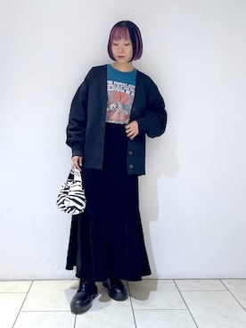 「PBLIM（ページボーイリム）のアイテム（ブーツ）」を使った、juraさん（レディース・158cm）の秋コーディネート