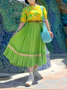 「アイテム（ワンピース/ドレス）」を使った、greenloverさん（レディース・151cm・20代）の夏コーディネート