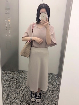 「Forever（フォーエバー）のアイテム」を使った、みさん（レディース・158cm）の夏コーディネート