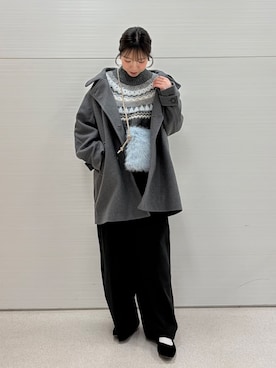 「DRESKIP（ドレスキップ）のアイテム」を使った、Juraさん（レディース・162cm）の冬コーディネート