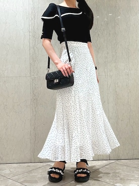 「MISCH MASCH（ミッシュマッシュ）のアイテム」を使った、阪急三番街店さん（レディース・153cm）の春コーディネート