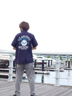 「アビレックス」｜浩樹さん（メンズ・172cm・20代）の夏コーディネート