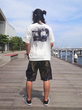 「AVIREX DEPOT」｜浩樹さん（メンズ・173cm）の夏コーディネート