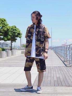 「AVIREX DEPOT」｜浩樹さん（メンズ・173cm）の春コーディネート