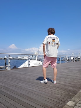 「COOLなこのコが仲間入り」｜「アイテム（スリッポン）」を使った、浩樹さん（メンズ・172cm）の夏コーディネート