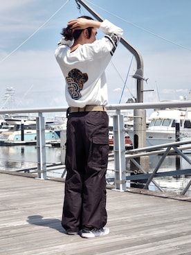 「AVIREX DEPOT」｜浩樹さん（メンズ・173cm）の春コーディネート