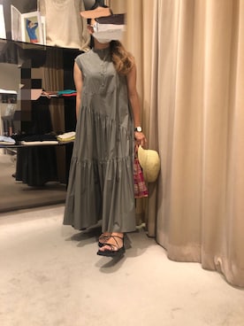 「アイテム（キャスケット）」を使った、m.さん（レディース・153cm）の夏コーディネート