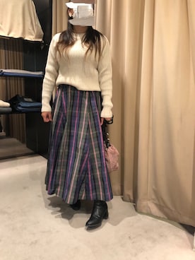 「INTERPLANET（インタープラネット）のアイテム」を使った、m.さん（レディース・153cm）の冬コーディネート