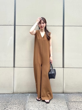 「アイテム（オールインワン・サロペット）」を使った、wg_togashiさん（レディース・157cm）の夏コーディネート