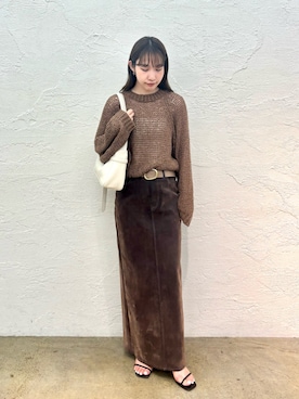 「アイテム（デニムスカート）」を使った、wg_togashiさん（レディース・157cm）の夏コーディネート
